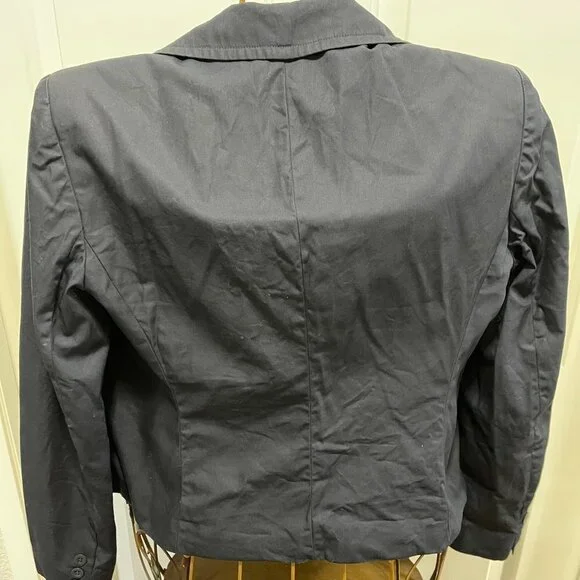 JONES New York suit jacket 8 navy double breasted fully lined women. - Picture 2 of 8